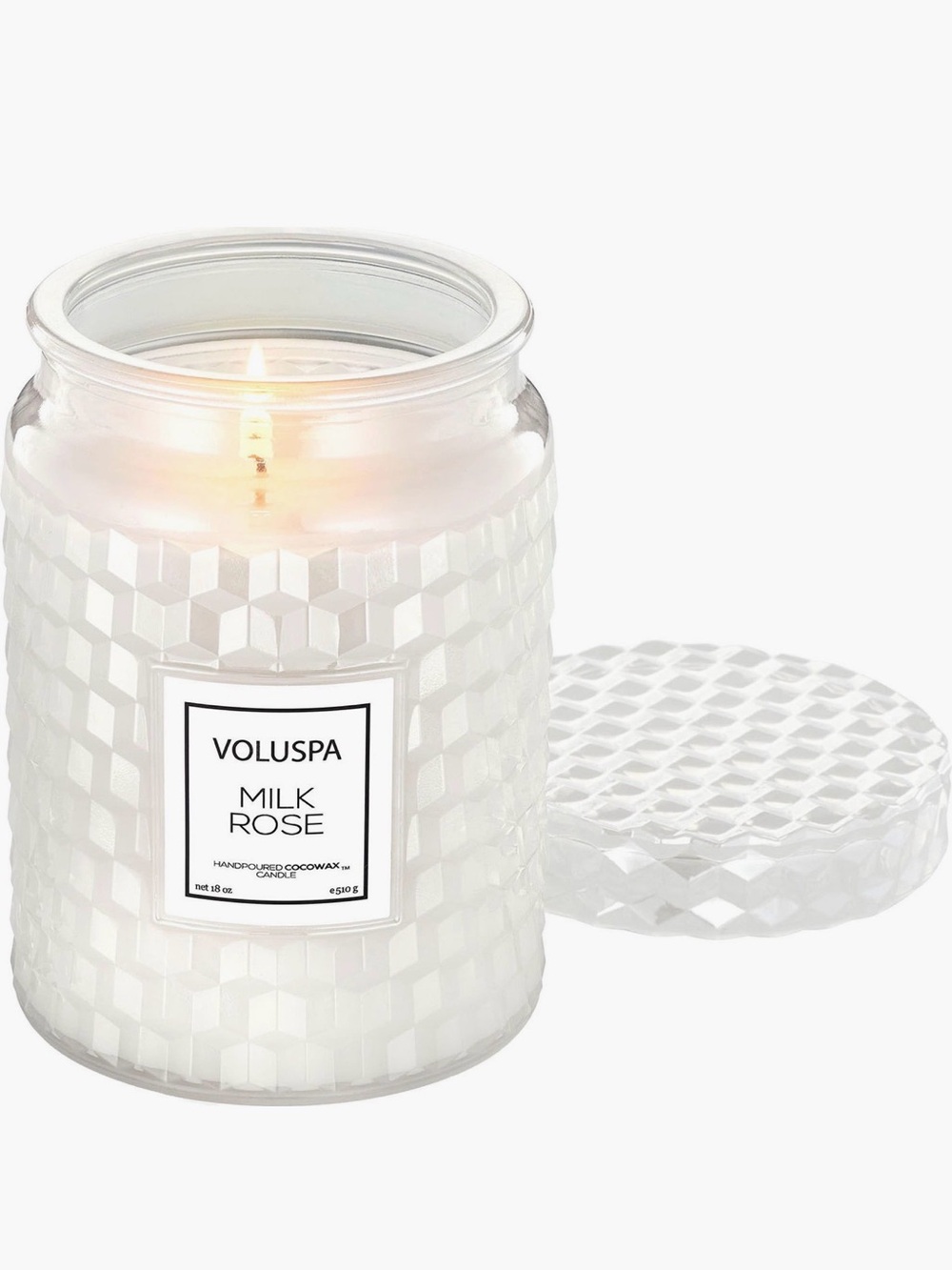 New Anthropologie Voluspa Milk Rose candle